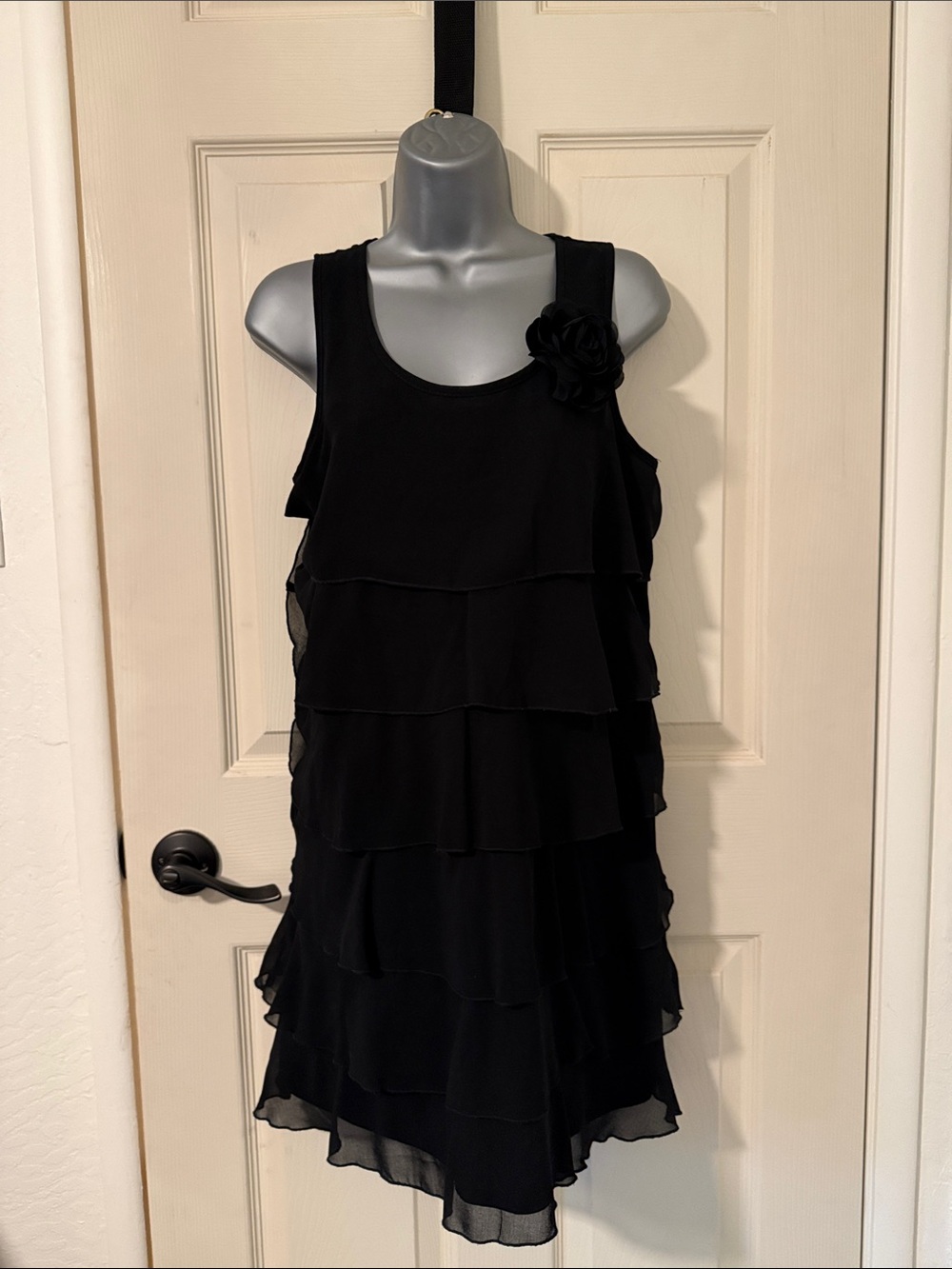 Forever 21 Black Tiered Ruffle Dress